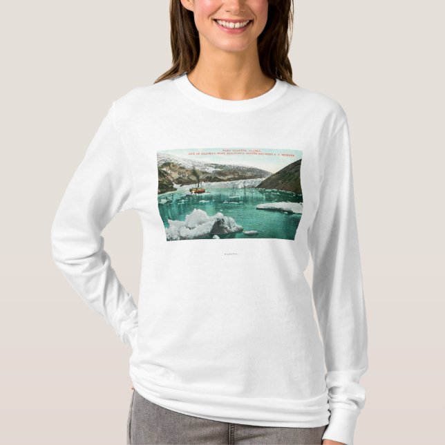 Dampfer SS Spokane, der durch Gletscher T-Shirt (Vorderseite)