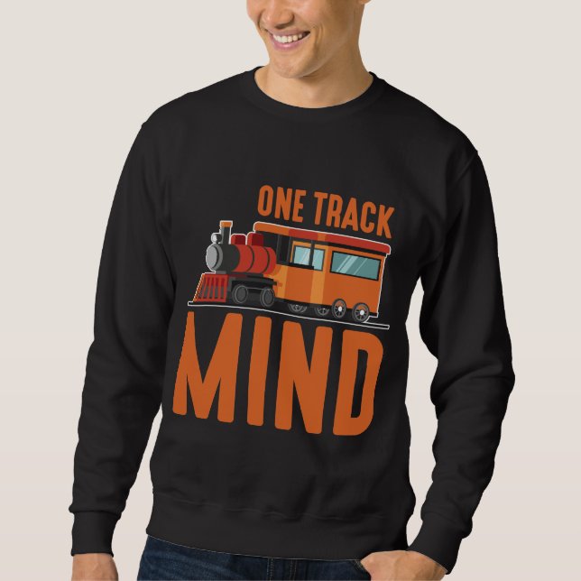 Dampferzeuger-Motor für den Eisenbahnzug Lover Lok Sweatshirt (Vorderseite)