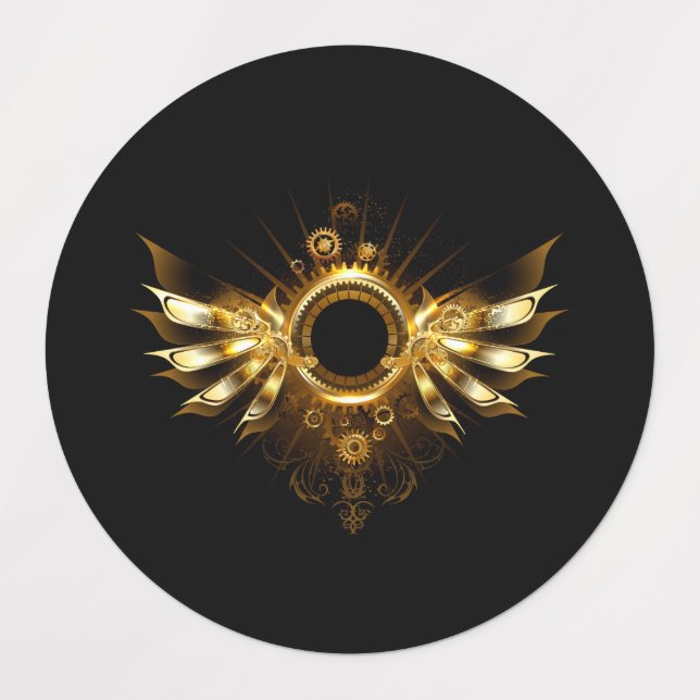 Dampfflügel Etiketten (Design 1)