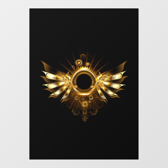 Dampfflügel Fensteraufkleber (Blatt)