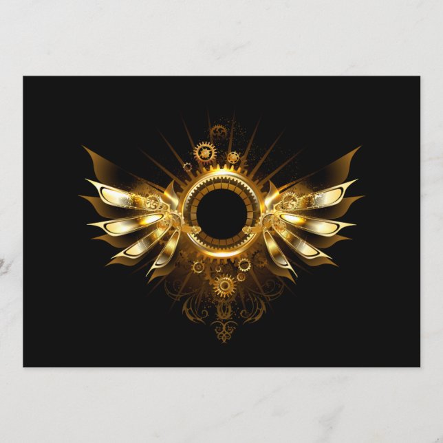 Dampfflügel Menükarte (Vorderseite)