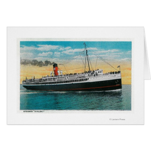 Dampfgarer "Avalon" auf der Insel Santa Catalina (Vorderseite (Horizontal))