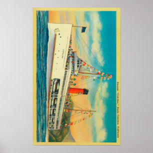 Dampfgarer "Catalina" auf der Insel Santa Catalina Poster