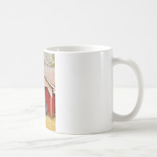 Dampfgetriebene Antiquität Traktor Kaffeetasse