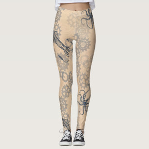 Dampfgotik-Oktopus-Leggings Leggings