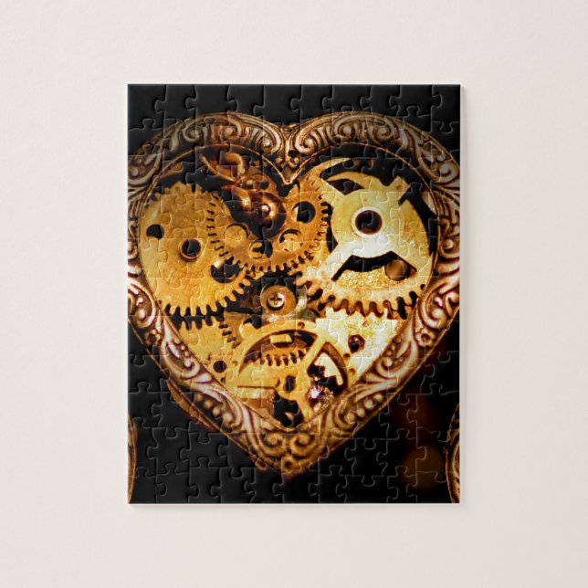 Dampfherz Puzzle (Vertikal)
