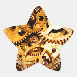 Dampfherz Stern-Aufkleber