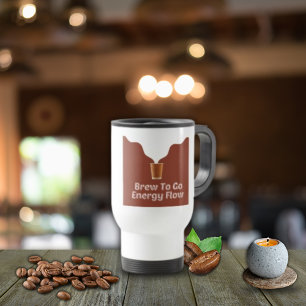 Dampfkaffee-Illustration Reisen/Tasse Reisebecher