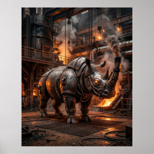 Dampfkessel Rhino Ladung Poster