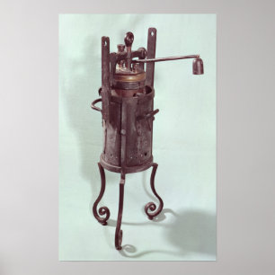 Dampfkochtopf erfunden von Denis Papin 1679 Poster
