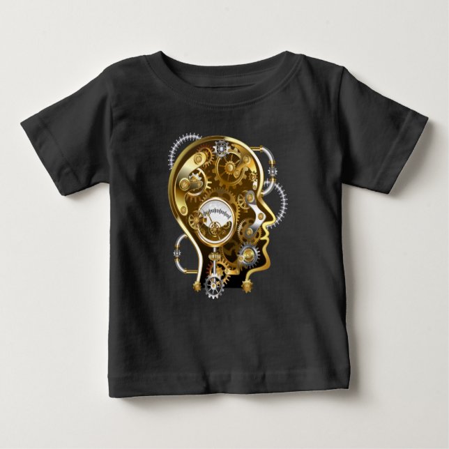 Dampfkopf mit Manometer Baby T-shirt (Vorderseite)
