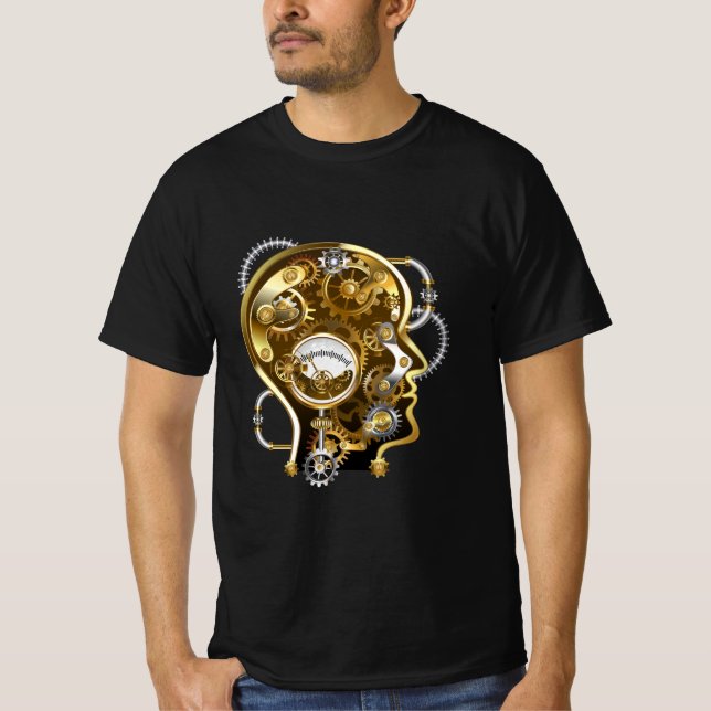 Dampfkopf mit Manometer T-Shirt (Vorderseite)