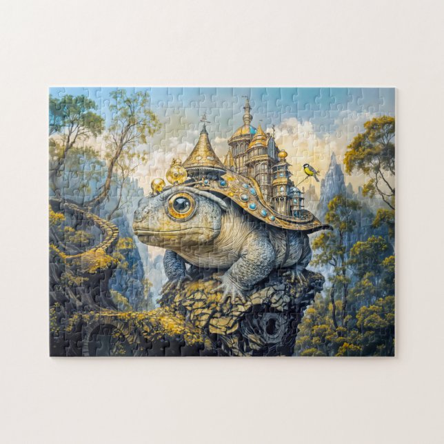 Dampfkraft-Schlossfrosch Puzzle (Horizontal)