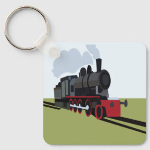 Dampflok Eisenbahn Schlüsselanhänger