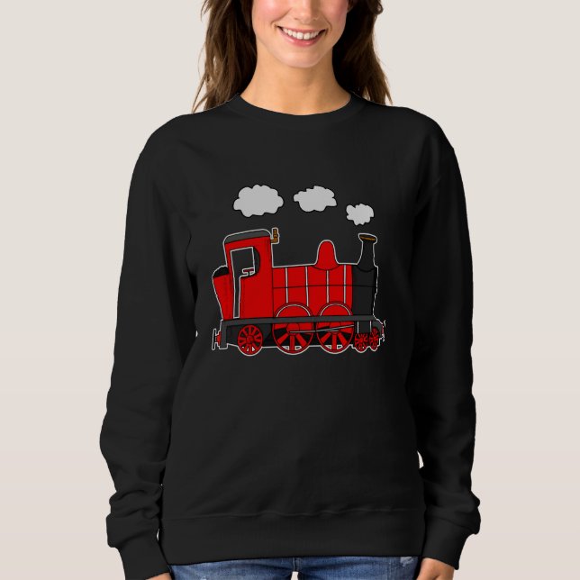 Dampflok, Eisenbahnenthusiasten, Modelleisenbahn ( Sweatshirt (Vorderseite)