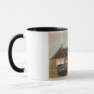 Dampflok im Bahnhof Tasse