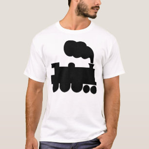 Dampflok-Symbol - Schwarz T-Shirt