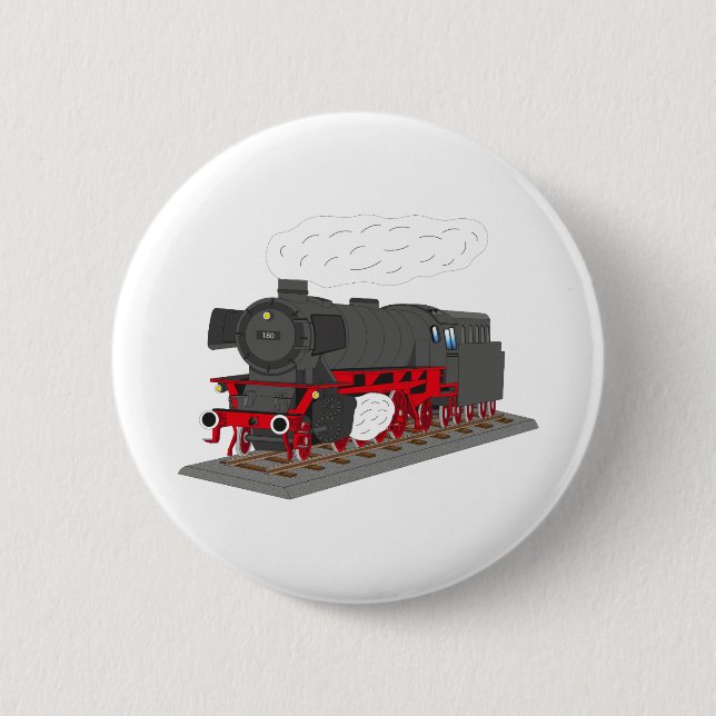 Dampflokomotive Button (Vorderseite)