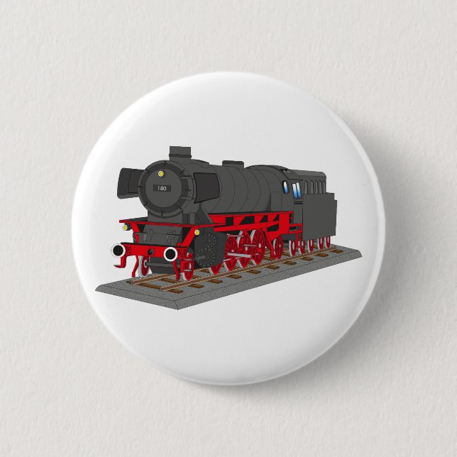 Dampflokomotive Button (Vorderseite)