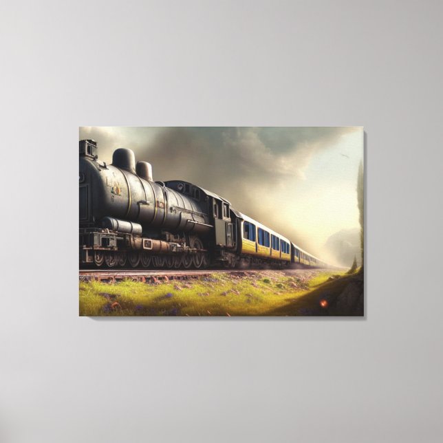 Dampflokomotive Canvas Print Leinwanddruck (Vorderseite)