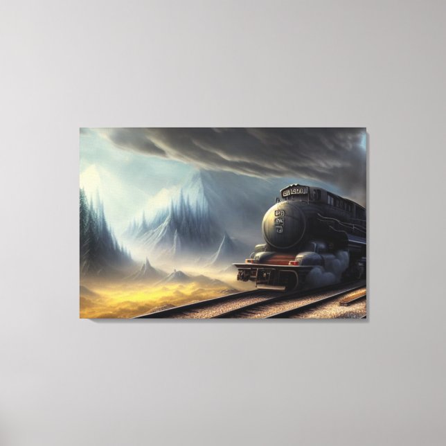 Dampflokomotive Canvas Print Leinwanddruck (Vorderseite)