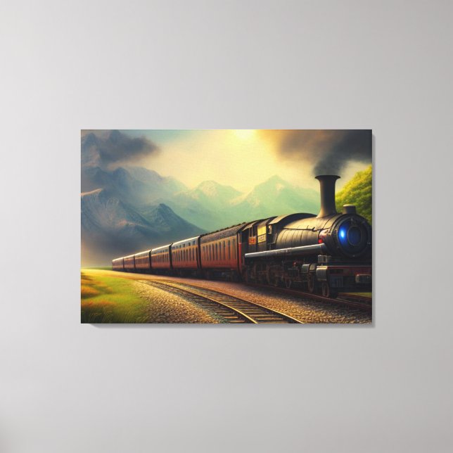 Dampflokomotive Canvas Print Leinwanddruck (Vorderseite)
