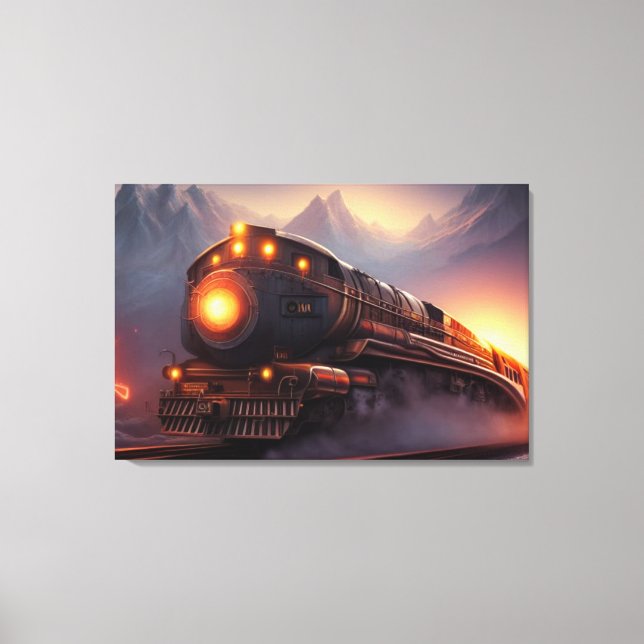 Dampflokomotive Canvas Print Leinwanddruck (Vorderseite)
