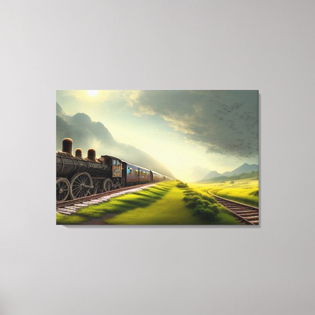 Dampflokomotive Canvas Print Leinwanddruck (Vorderseite)