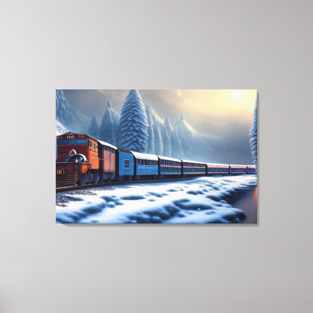 Dampflokomotive Canvas Print Leinwanddruck (Vorderseite)