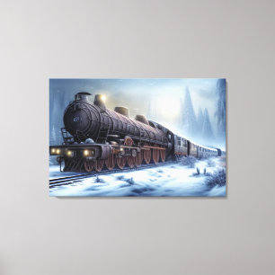 Dampflokomotive Canvas Print Leinwanddruck