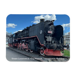 Dampflokomotive, Cluj-Napoca, Rumänien, auf einem Magnet