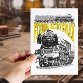 Dampflokomotive Flying Scotsman. 1923 LNER Zug Postkarte