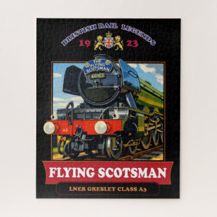 Dampflokomotive Flying Scotsman Vintage Poster Puzzle