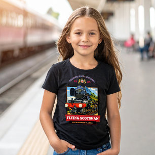 Dampflokomotive Flying Scotsman Vintage Poster T-Shirt