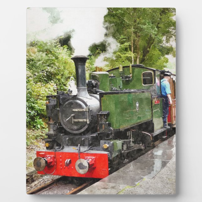 DAMPFLOKOMOTIVE FOTOPLATTE (Vorderseite)