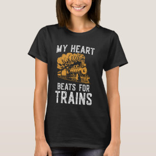 Dampflokomotive für meine Herzschläuche für Zugzug T-Shirt