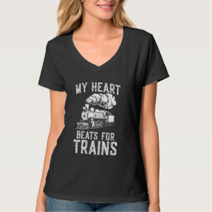 Dampflokomotive für meine Herzschläuche für Zugzug T-Shirt