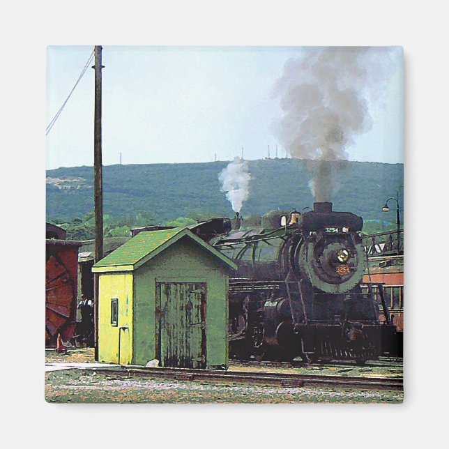 Dampflokomotive in Zugbahnhof Magnet (Vorne)