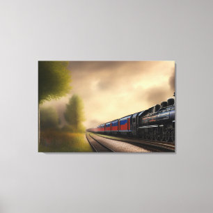 Dampflokomotive Leinwanddruck