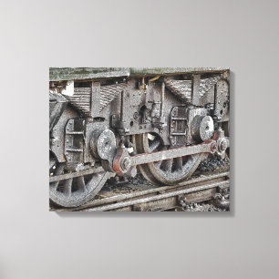 DAMPFLOKOMOTIVE LEINWANDDRUCK