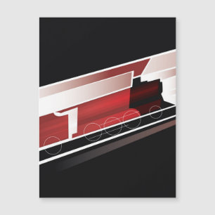 Dampflokomotive Magnetkarte