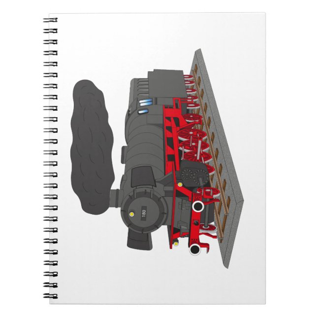 Dampflokomotive Notizblock (Vorderseite)