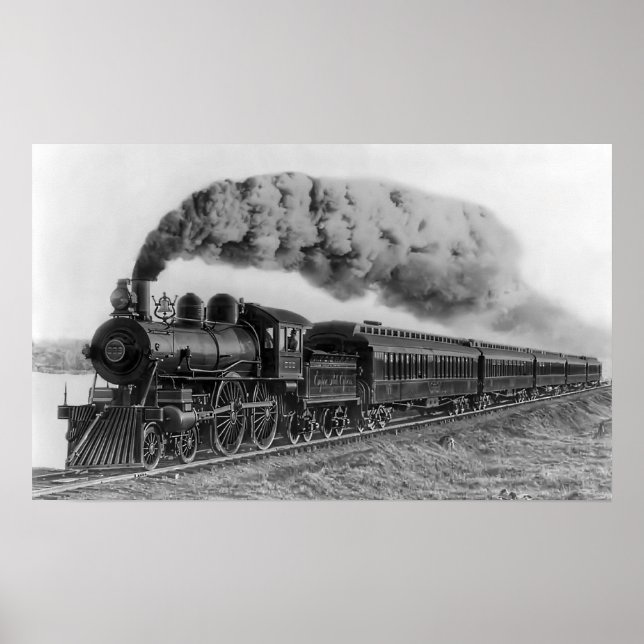 Dampflokomotive Nr. 999 - C. 1893 Poster (Vorne)