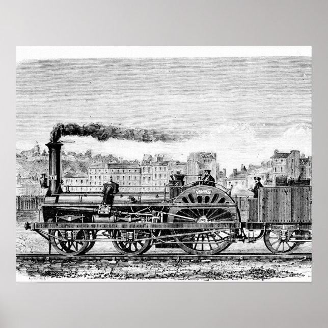 Dampflokomotive Poster (Vorne)