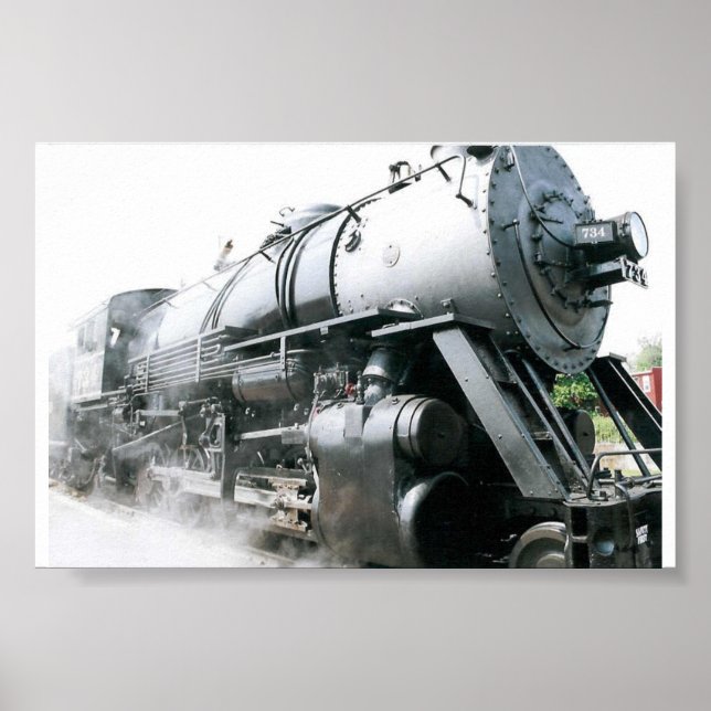 Dampflokomotive Poster (Vorne)