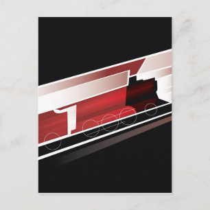 Dampflokomotive Postkarte