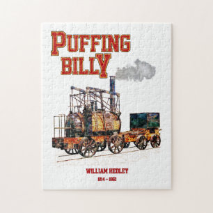 Dampflokomotive Puffing Billy auf Englisch Puzzle