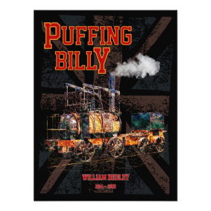 Dampflokomotive Puffing Billy Englisch Fotodruck