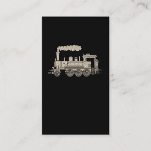 Dampflokomotive Retro Eisenbahn Lover Visitenkarte