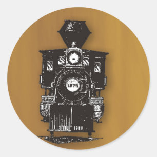 Dampflokomotive Runder Aufkleber
